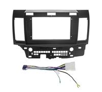 pour Mitsubishi pour Lancer 2008-2016 Autoradio Android 10,1 Pouces Lecteur MP5 Stéréo Cadre De Montage 2 DIN Façade De Tableau De Bord OOPUHKSY(Frame and Cable)