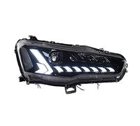 Pour Mitsubishi Pour Lancer LED 2008-2016 Feux Avant De Voiture Phare Automobile Dynamique Clignotant Lentille Voiture Couvercle Phare(White side type)