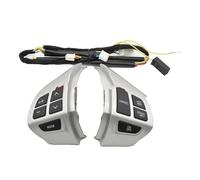 Pour MITSUBISHI pour LANCER pour OUTLANDER ASX 2007-2011 Bouton sonore de volume de volant. Boutons Commande Volant(Silver Black)