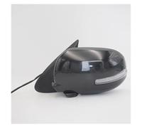 Pour Mitsubishi Pour Outlander 2014-2019 Rétroviseur Extérieur De Voiture Rétroviseur Latéral Rétroviseur De Porte Ensemble 9 Broches Pliage Automatique Rétroviseurs complets pour voitures(Noir-gauche