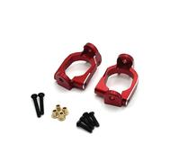 Pour MJX 10208 V1 1/10 Pièces Avant Arrière Bras Oscillant Kit Bras Direction Coupelle Moyeu Support Biellette Support D'amortisseur Voiture RC Pièces Composants(Red,C Hub Carrier)