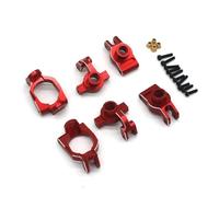 Pour MJX 10208V2 Big Foot Monster 1/10 Métal Bras Oscillant Assemblage Tasse Direction Télécommande Accessoires Voiture Pièces FuséE D'Essieu Rc(Red 3)