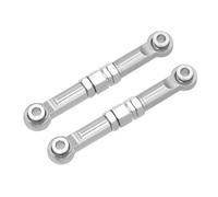 Pour MJX 16207 16208 16209 16210 1/14 2 Pièces Biellettes De Avant En Métal Biellette De Direction Et Accessoires De Voiture RC Mise À Niveau Remplacement RC Liaison Lien Tige(Silver)