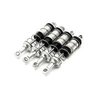 Pour Mjx 16207 16208 16209 16210 1/16 Amortisseurs Avant Et Arrière En Métal Pour Voiture Télécommandée Véhicule Chenilles Pièces Mise À Niveau Remplacement Utilisation Amortisseur RC(Silver)