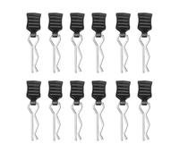 Pour MJX Pour Axial Pour SCX10 Pour TRX-4 1/10 1/14 1/8 4/12 Pièces Métal R-type Coque De Voiture Carrosserie Clips Fixes RC Rc Modèles Composants(1 14 12pcs)