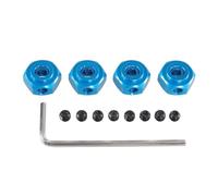 Pour Mjx Pour Hyper Go 1/10 10208 H12Y + 1/12 Métal 12mm Connecteur Hexagonal RC Voiture Pièces Mise À Niveau Accessoires Remplacement Réparation Modification Pièces Améliorations RC(Blue)