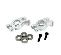 Pour MJX Pour Hyper GO 1/10 10303 10304 6061 Roulement Coupelle Arrière Aluminium RC Voiture Mise À Niveau OP Accessoires Pièces Rc Modèles Composants(Silver)