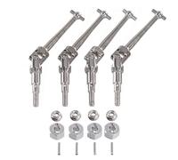 Pour MJX Pour Hyper Go 1/16 16207/8/9/10 H16 H16BM H16PL 1/14 14210 H14bm Écrou Daccouplement En Métal CVD Arbre De Transmission Voiture RC Pièces Améliorations RC(Silver)
