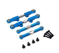 Pour MJX Pour Hyper Go 14207 14208 1/14 Alliage D'aluminium Kit Biellettes Direction Réglables Amélioration Voiture RC Pièces Réparation Modification Composants(Blue)