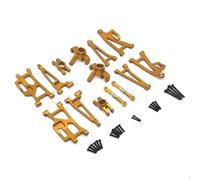 Pour MJX Pour Hyper Go 14209 14210 H14BM 1/14 Ensemble Biellettes Direction Métal Télécommande Voiture Accessoires Mise Niveau Remplacement Accessoires voitures RC(Yellow)