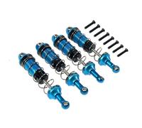 Pour MJX Pour Hyper Go 16207 16208 16209 16210 H16 H16BM Amortisseur Avant En Métal Amortisseur Arrière En Métal Rempli Dhuile PièCes D'Amortisseur(Blue)