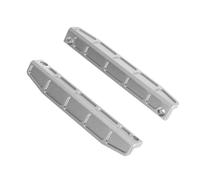 Pour MJX Pour Hyper Go 16207 16208 16209 16210 H16 H16H H16E H16P 1/16 1 Paire Plaques Protection Latérales Métal 16130 16140 Accessoires Pièces RC Mise Niveau Modèles(Silver)