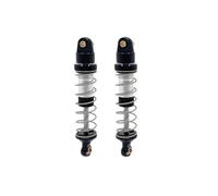 Pour MJX Pour Hyper Go H12Y+ 2 Pièces Amortisseurs À Huile En Métal De Mise À Niveau Pour Voiture Sur Chenilles RC 1/12 PièCes D'Amortisseur(Black)