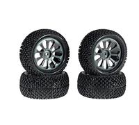 Pour MJX Pour Hyper Go Pour Wltoys Pour SCY Pour Haiboxing 1/8 1/16 16207 H16PL 1/14 1/12 RC Voiture Pièces Mise Niveau Accessoires Moyeu Roue Métal Roues Pièces Améliorations RC(Gray)