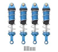 pour MJX pour Hyper pour Go 16207 16208 16209 16210 H16 H16BM H16PL 1/16 RC Pièces De Mise À Niveau De Voiture Amortisseurs D'huile Hydraulique Avant Arrière en Métal Accessoires RC(Blue)