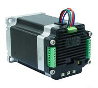 Pour Mks Servo57d 57 Pilote de moteur pas à pas en boucle fermée avec support bus CAN Rs485 pour Modbus Foc Vector Control Boîtier en alliage d'aluminium Couleur noire 76 mm Longueur (moteur (RS485))