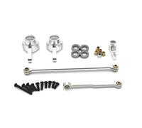 Pour MN 1/12 Pour MN82 LC79 Pour MN78 D90 D91 D96 Pour MN98 99S Kit Pièces Métalliques Biellette Coupelle Direction Voiture Tout-terrain RC Camion Pour Buggy Biellette Direction Rc(Silver)