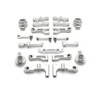 Pour MN 38 1/16 Métal Pour Bras Oscillant Ensemble De Coupelles De Direction RC Télécommande Véhicules À Chenilles Pièces Et Accessoires Mises À Niveau Et Remplacements RC Coupelle Direction(Silver)