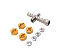 Pour MN-999 1/10 Métal Adaptateur Hexagonal 12 Mm Pour Clé À Pneu Voiture Télécommandée Pièces De Mise À Niveau Pièces Rechange(Yellow)