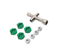 Pour MN-999 1/10 Métal Adaptateur Hexagonal 12 Mm Pour Clé À Pneu Voiture Télécommandée Pièces De Mise À Niveau Pièces Rechange(Green)