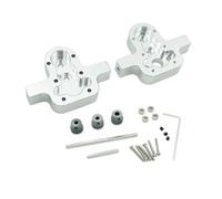 Pour MN D90 D91 99 99s Pour WPL B14 B24 C14 C24 C34 1 Ensemble Pièces Dengrenage Couvercle Transmission Métal 370 Pièces Mise Niveau Voiture RC PièCes Rc(Silver)