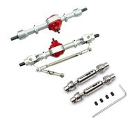 Pour MN D90 D91 D96 99S FJ45 1/12 Voiture Télécommandée Engrenage Métallique Essieux Avant Et Arrière Ensemble Avec Arbre Transmission Pièces Mise Niveau Adaptées Pièces Voitures RC(Silver A)