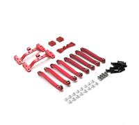 Pour MN D90 D91 D96 Pour MN98 99S 1/12 Mise Niveau Métal Tige Direction Fixe Essieu Arrière Support Servo Pièces Voiture RC Accessoires Remplacement Accessoires Rc(Red)