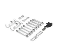 Pour MN D90 D91 D96 Pour MN98 99S 1/12 Support Liaison Modifié En Métal Voiture RC Pièces Mise Niveau Remplacement Réparation Pièces Améliorations RC(Silver)