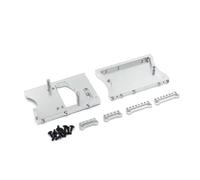Pour MN D90 D91 D96 Pour MN98 99S Pièces De Mise À Niveau Métal Véhicule Télécommandé Poutre Arrière Cabine Boîtier Direction Accessoires RC(Silver)