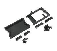 Pour Mn D90 D91 D96 Pour Mn98 99s Poutre Arrière Compartiment Boîtier Direction Support D'amortisseur Voiture Sur Chenilles RC Camion Amélioré ChâSsis Rc Rails Cadre(Black)