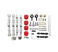 Pour MN D90 Pour MN-90 Pour MN-99 Pour MN-91 FJ-45 Pour MN-99S Modèle RC Voiture Boîtier Dessieu Ensemble Pièces Rechange Mise Niveau Pièces Réparation PièCes Rc(Silver)