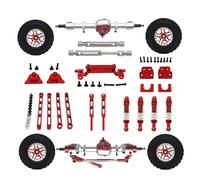 Pour Mn MN82T LC79 Mn82S Et Mn82Pro Pour Mn82 1/12 Kit Complet De Pièces Détachées Accessoires Pour L'amélioration Votre Voiture RC En Métal RC Crawlers Pièces(Red)