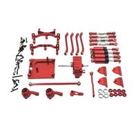 Pour MN Modèle Pour MN99S 1/12 Wave Box Suspension Bielle Chenille Amortisseur RC Pièces Voiture Métal Mise À Niveau Modification Amortisseur Spécial RC(Red)