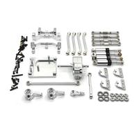 Pour MN Modèle Pour MN99S 1/12 Wave Box Suspension Bielle Chenille Amortisseur RC Pièces Voiture Métal Mise À Niveau Modification Amortisseur Spécial RC(Silver)