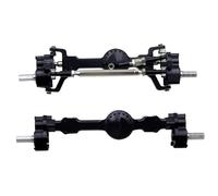 Pour MN Pour 99S 98 D90 D91 D99 D99S 90 1/12 2 Pièces En Alliage D'aluminium CNC Tout Métal Avant Arrière Portail Essieu Ensemble RC Voiture Mise À Niveau Pièce Rc Modèles Composants(Black)