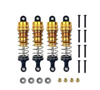 Pour MN Pour MN128 MN86 MN86S MN86K MN86KS G500 1/12 4 Amortisseurs Métalliques Amortisseurs Voiture RC Crawler Améliorations Réparations Pièces Détachées PièCes Rc(Yellow)
