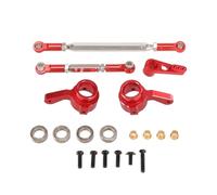 Pour MN Pour MN168 New99S Pour MN82 Pour MN78 D90 D91 D96 Pour MN99S 1/12 Tige De Direction En Métal Bras Servo Tasse Télécommande Pièces De Voiture Remplacement RC Liaison Lien Tige(Red)