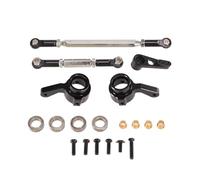Pour MN Pour MN168 New99S Pour MN82 Pour MN78 D90 D91 D96 Pour MN99S 1/12 Tige De Direction En Métal Bras Servo Tasse Télécommande Pièces De Voiture Remplacement RC Liaison Lien Tige(Black)