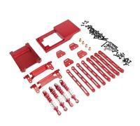 Pour MN Pour MN168 Pour MN78 1/12 Amortisseur À Tige Kit De Vulnérabilité Voiture Télécommandée Pièces De Rechange Pour Mise À Niveau Ou Réparation RC Jouets Accessoires(Red)
