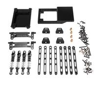 Pour MN Pour MN168 Pour MN78 1/12 Kit De Vulnérabilité D'amortisseur À Tige Métallique Pièces Et Accessoires Pour Voitures Télécommandées Pièces Rechange(Black)