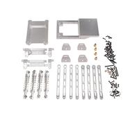 Pour MN Pour MN168 Pour MN78 1/12 Kit De Vulnérabilité D'amortisseur Tige Métallique Pour Voiture Télécommandée Accessoires Véhicules Chenilles Mise Niveau Remplacement Amortisseur RC(Silver)