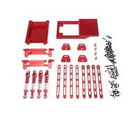 Pour MN Pour MN168 Pour MN78 1/12 Kit De Vulnérabilité D'amortisseur Tige Métallique Pour Voiture Télécommandée Accessoires Véhicules Chenilles Mise Niveau Remplacement Amortisseur RC(Red)