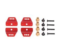 Pour MN Pour MN168 Pour MN82 Pour MN78 99sV2 1/12 Support D'amortisseur Métal Mise À Niveau Modèles Voitures Télécommandées Réparations Remplacements Accessoires PièCes Rc(Red)