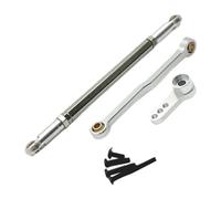 Pour MN Pour MN168 Pour MN82 Pour MN78 D90 Pour MN99S 1/12 Métal Mise À Niveau Biellette Direction Servo Bras Traction Fixe Pièces Voiture RC Pièces Voitures RC(Silver)