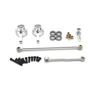 Pour MN Pour MN82 Pour MN78 Pour MN98 D90 D91 D96 1/12 Métal Amélioré Coupelle Direction Tige Direction Modèle Voiture RC Remplacements Accessoires PièCes Rc(Silver)