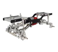 Pour MN Pour MN98 D90 D91 D99 Pour MN99S 4WD RC Voiture Métal Châssis Cadre Portail Essieu Boîte Vitesses 2 Vitesses Amortisseur Ensemble Arbre ChâSsis Rc Rails Cadre(1Speed Gearbox Frame Silver)