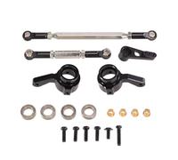 Pour MN Pour MN99S Pour MN168 Pour MN82 Pour MN78 D90 D91 D96 1/12 Tige Direction Métal Bras Servo Coupelle Direction Voiture RC Mises À Niveau Accessoires Composants Rc(Black)