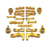 Pour MN38 1/16 Pièces Détachées Voiture Radiocommandée Kit De Modification En Métal Bras Oscillant Et Coupelle Direction RC Voitures Pièces(Yellow)