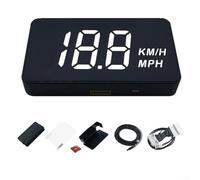 Pour modèle 3 Y Affichage tête haute HUD niveau de batterie OBD lecteur de données pare-brise projection tableau de bord Kit ABS support noir (B)