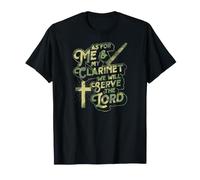 pour Moi et ma Clarinette, Nous servirons Le Seigneur chrétien T-Shirt